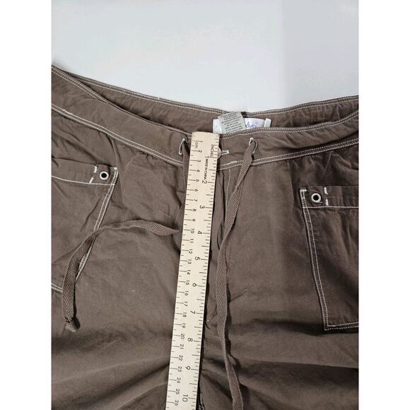 Fresh Produce Womens Brown Capri Cargo Hiking Outdoors Pants Sz Large - Picture 5 of 6